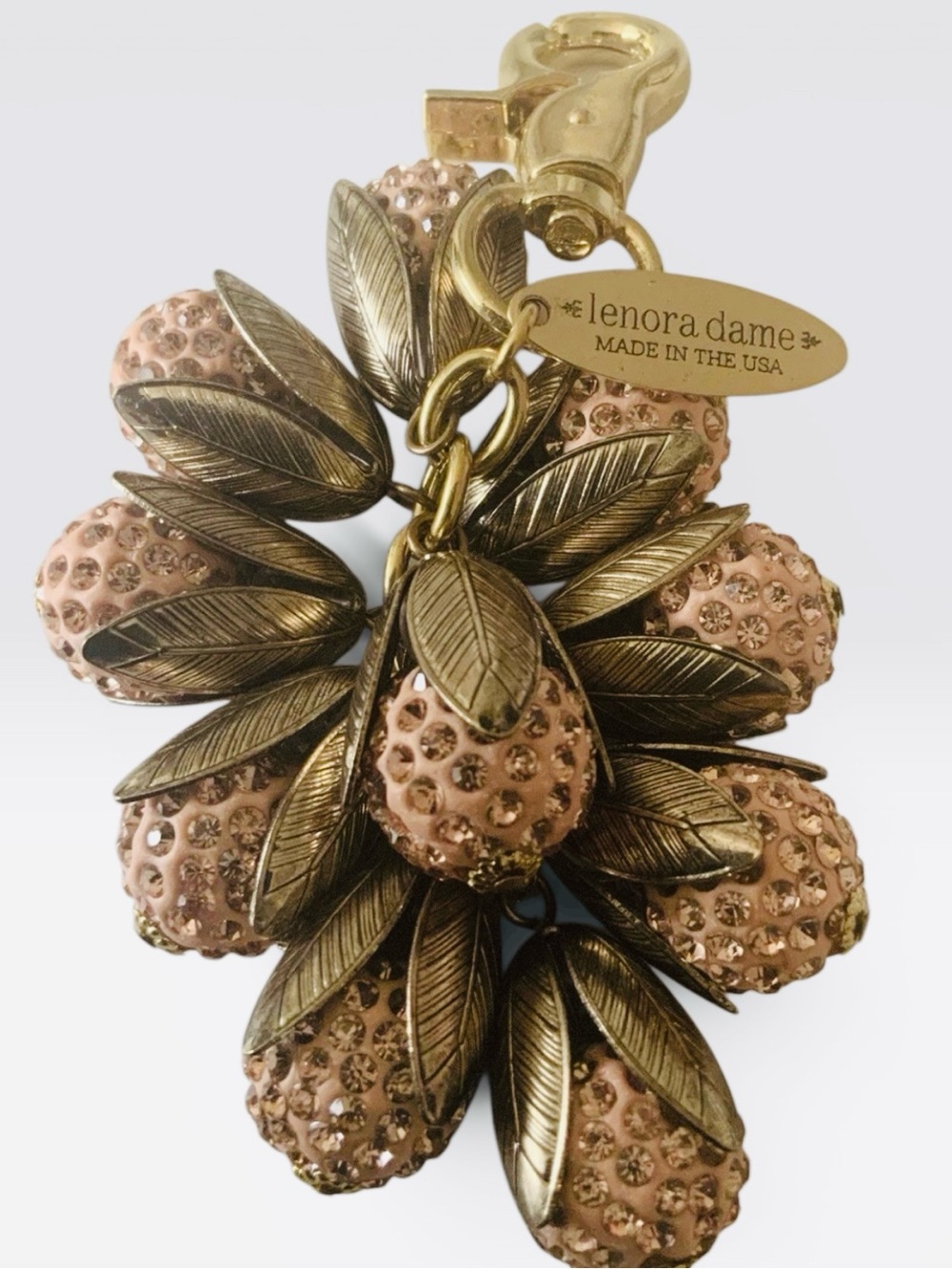 LENORA DAME BERRY BAG CHARM/KEYCHAIN MADE IN USA NWOT